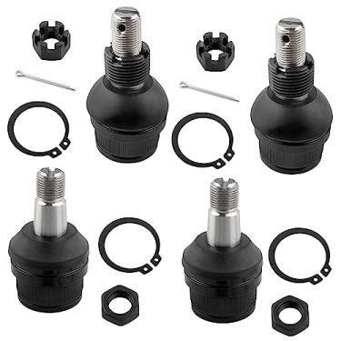 Imagem de BOXI 4 peças de juntas esféricas dianteiras superiores e inferiores adequadas para Chevy Blazer K10 K20 Pickup Suburban K5 Blazer V10 V20 Suburban/para Dodge Ramcharger W100 W150 W200 W300/para