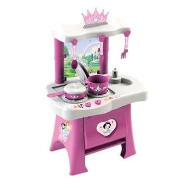 Imagem de Fogãozinho Infantil Xalingo Pop Princesas Disney Rosa/Branco-Feminino
