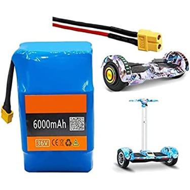 Imagem de Pacote de bateria de lítio para scooter de equilíbrio de grande capacidade 36V 6AH, bateria de equilíbrio de scooter elétrica de 2 rodas 36V 6000Mah, bateria de carro de torção de scooter, c