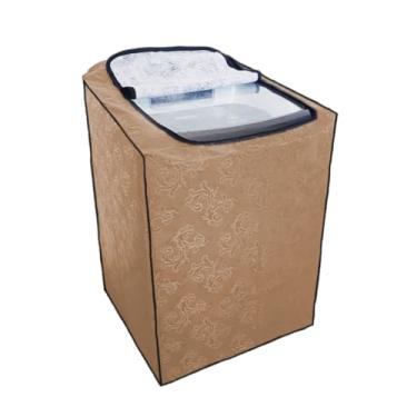 Imagem de Capa Protetora impermeavél para Maquina de lava de 8Kg a 16 Kg ótimo Custo Beneficio - Encantos Do Lar (Bege, Tamanho G)