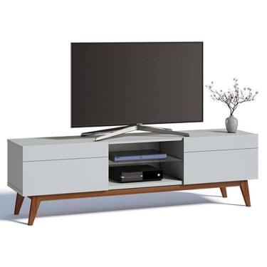 Imagem de Rack Bancada Classic 2 Gavetas 1.8 Branco Acetinado - Imcal