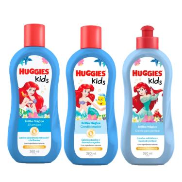 Imagem de Shampoo e Condicionador + Creme para Pentear Huggies Brilho Mágico
