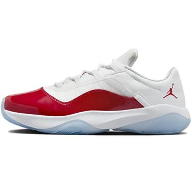 Imagem de Tênis masculino casual Air Jordan 11 CMFT Low Cw0784-001 Tamanho, Branco/vermelho (Gym Red/Black, 12.5