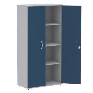 Imagem de Armario Alto Maxxi 2 Portas Azul 3 Prateleiras - Pandin
