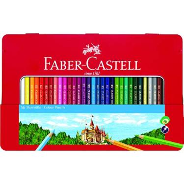 Imagem de Faber-Castell Classic Colored Pencils Tin Set, 36 Vibrant Colors In Sturdy Metal Case - Premium Children's Art Products