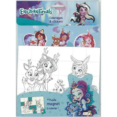 Imagem de ENCHANTIMALS puzzle magnet coloriage & stickers