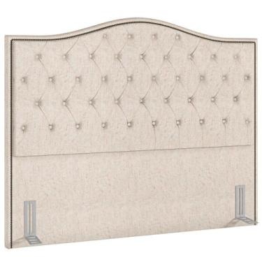 Imagem de Cabeceira Cama Box Casal Queen 160cm Siena P02 Linho Cru - Mpozenato, 