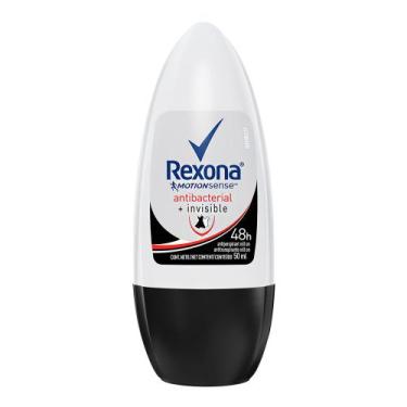 Imagem de Desodorante Antitranspirante Rexona Antibacterial + Invisible Roll-on 