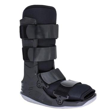 Imagem de Bota Imobilizadora Bilateral Curta Exofoot Kestal, G, Preto/Cinza