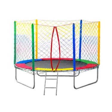 Imagem de CAMA ELÁSTICA PULA PULA 2,44 m. SUPORTA ATE 235KG NACIONAL  - TRAMPOLI