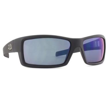 Imagem de Óculos Solar Hb Riot 10103440243024 Preto Fosco Lente Azul Espelhada, 