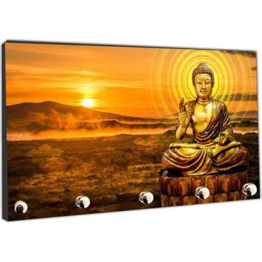 Imagem de Porta Chaves Buda Budismo Religiosidade Chácras Organizador Chaveiro -