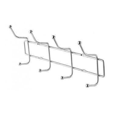 Imagem de Cabideiro Parede Cabide 4 Ganchos Porta Roupas Toalhas Bolsa - Ordene