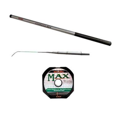 Imagem de Kit Vara Carbonix 2,7m Tilápia/Pacu + Linha Max 0,29mm 100m - Dispropi