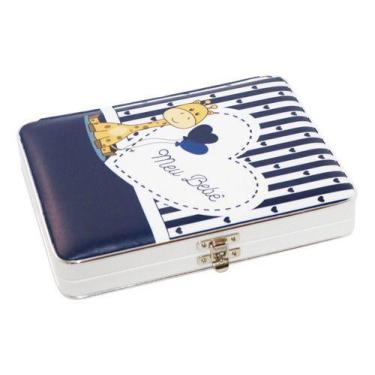 Imagem de Álbum Fotos Menino Safari Animais Azul 100 Fotos 15x21 Diário - Pink D