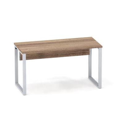 Imagem de Mesa Secretária Tubular P25 Pandin 1,20 M Noce Naturale e Cinza