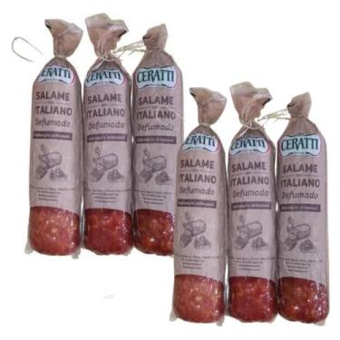 Imagem de Kit 6 Salames Ceratti Italiano Defumado Artesanal 3kg