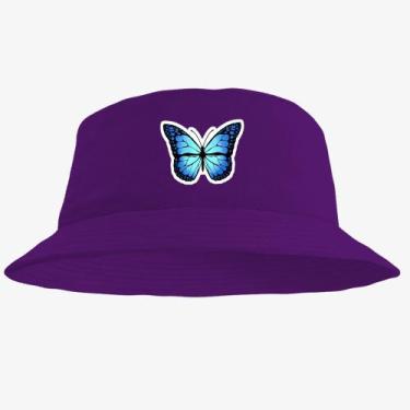 Imagem de Boné Chapéu Bucket Hat Estampado Borboleta - MP Moda Masculina, Único,