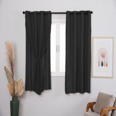 Imagem de Cortina Blackout Prata Com Voil Liso 4,00 M X 2,50 Metros - BEAUTY CAS