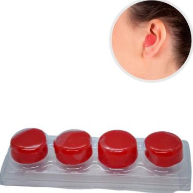 Imagem de Protetor Auricular Ouvido Plug Tampão de Silicone Natação Ruídos Ortho