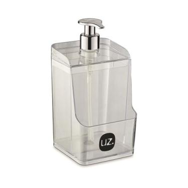 Imagem de Porta Detergente Slim Sabão Líquido Dispenser Com Suporte Para Esponja