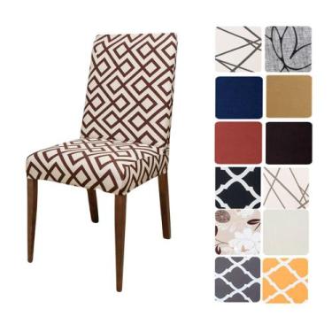Imagem de Kit 6 Capas de Cadeira Sala de Jantar Premium - CDCS, Rattan