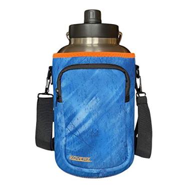Imagem de Koverz Porta-jarra de 1,8 litros, transportador para Yeti, RTIC Once Gallon Jugs - Realtree Fishing Blue com laranja