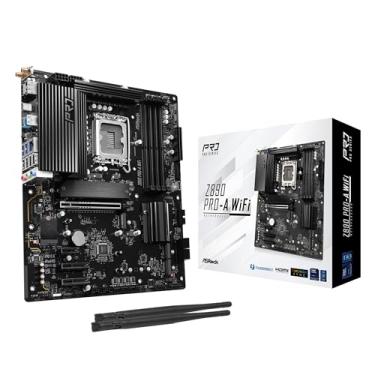 Imagem de ASRock Placa mãe Z890 Pro-A WiFi 6E Intel Core Ultra LGA1851 RL-ILM DDR5 8666 MHz 256 GB ATX Placa-mãe PCIe 5.0