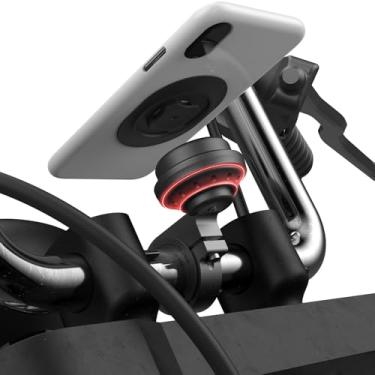 Imagem de Suporte de telefone para motocicleta, suporte de celular de bicicleta com módulo de amortecimento de vibração, suporte de guidão de bicicleta frontal para mountain road EBike, scooter, moto, MTB,