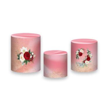 Imagem de Trio De Capa Cilindro - Dia das Mães Gratidão Floral 032 - Via Cores