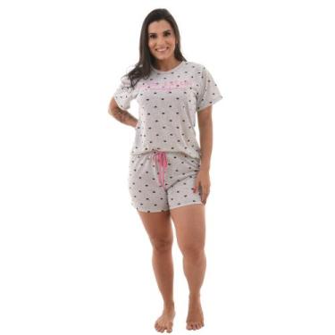 Imagem de Pijama Feminino com Manga Confortável Shortdoll Verão - Prikéta Pijama