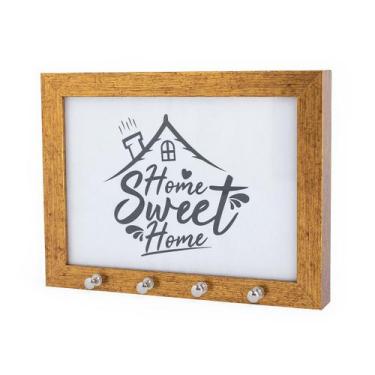 Imagem de Porta Chave Com Foto De Parede Decorativo 15x21 cm Moldura Com Vidro D