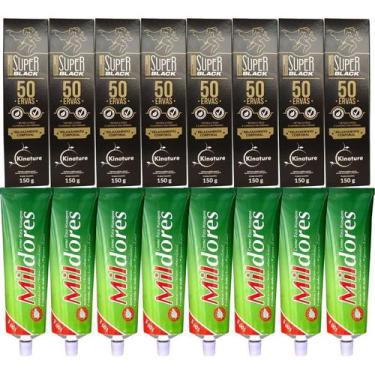 Imagem de Revenda 8 Pomada 50 Ervas + 8 Creme Para Massagem Mil Dores - Bio Inst