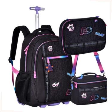 Imagem de Mochila D Rodinha Rafa E Luiz C/ Estojo E Lancheira Youtuber - CLIO