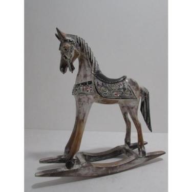 Imagem de Escultura Decorativa Cavalo Madeira Belissimos  Formosa - LUXdécor cas