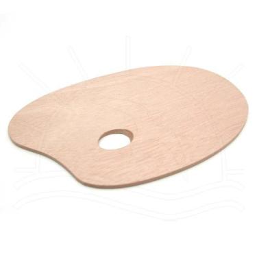 Imagem de Paleta de Madeira Oval 15423 - 20 x 30 cm - Keramik