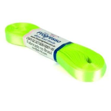 Imagem de Fita de Cetim Progresso 10mm nº2 - 10m Cor 280 Verde Cítrico - 01 unid