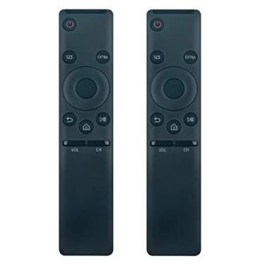 Imagem de 2 peças de controle remoto de substituição BN59-01259E adequado para Samsung TV UN55KU6300FXZA UN55KS8000FXZA UN50KU630DFXZA UN50KU6300FXZA UN49KU7500FXZA UN49KU7000FXZA UN65500FXZA KS900 0FXZA