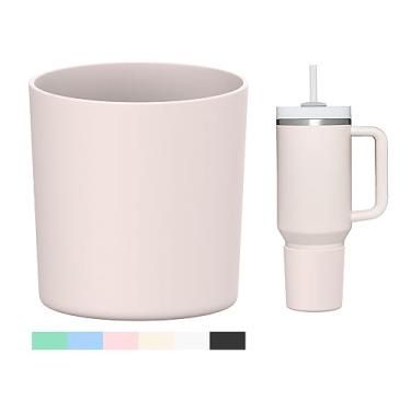 Imagem de WUQID Bota de silicone superior para Stanley Quencher H2.0 1,1 l 850 g 590 ml & IceFlow Flip 850 g 590 ml, serve para o mesmo diâmetro 590 g - 1,134 ml, tampa de manga inferior de garrafa antiderrapante