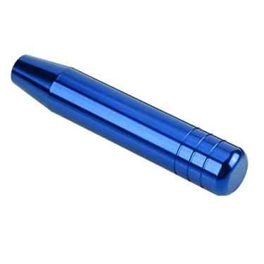Imagem de Manopla de Mudança de Marcha Manual Universal de Liga de Alumínio, Design Elegante e Luxuoso para Experiência de Direção Confortável, 18cm (Azul)