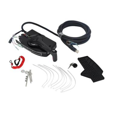 Imagem de Galloparts 881170A15 Caixa de controle remoto para montagem lateral externa de barco compatível com Mercury Mariner, caixa de controle do acelerador de motor externo Mercury Mariner, mão direita 8