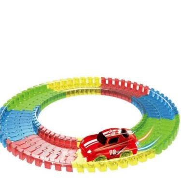 Imagem de Auto Pista Autorama Flash Carrinho Com 49 Pecas - Art Brink