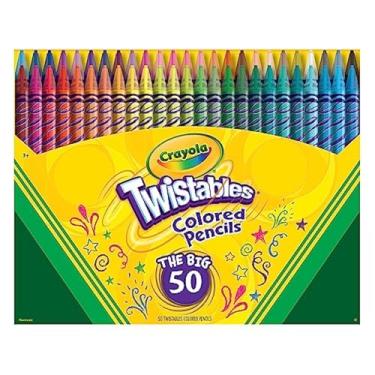 Imagem de Crayola Twistables Conjunto de Lápis Coloridos com 50 Cores, Multicor