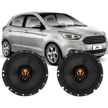 Imagem de Kit Alto Falante Original Jbl Dianteiro Ka 100wrms Som, Preto/Laranja