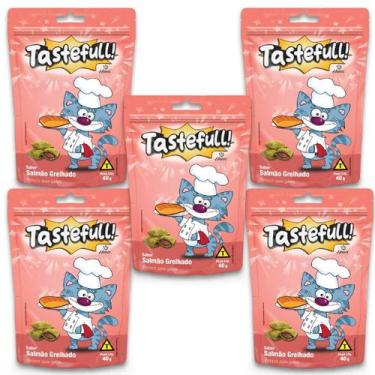 Imagem de Hana Tastefull Para Gatos Kit 5 Un Salmão Grelhado 40g