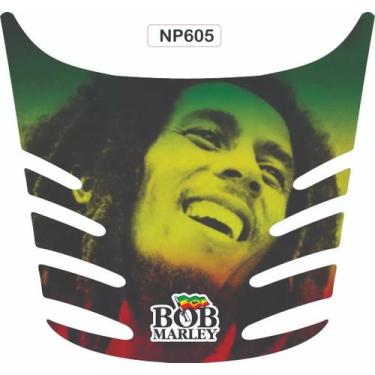 Imagem de Adesivo Cg 125 Titan Fan Rabeta Resinada Bob Marley - Resitank