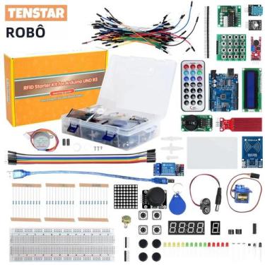 Imagem de Kit Inicial Arduino Uno R3 RFID - Suite de Aprendizado DIY com Caixa
