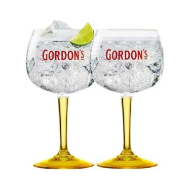 Imagem de 2 Taças Gin Gordons Yellow De Vidro 600ml-Oficial Gordon's - Globimpor