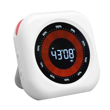 Imagem de Timer Visual Digital, Cronômetro Silencioso Com Tela Grande VA, Brilho Ajustável e Timer de Contagem Regressiva Magnética de Volume Com Suporte para Cozinhar, Treinar, Estudar