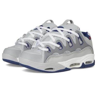 Imagem de Osiris Tênis de skate masculino D3 2001, Cinza/azul marinho/branco, 46